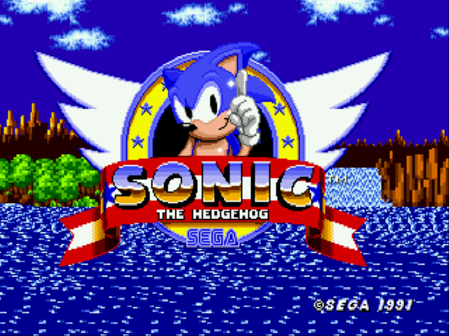 Sonic Mega Mushroom Edition Title Screen